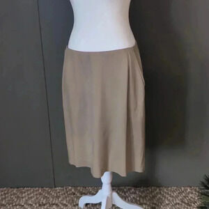 Banana Republic Vintage Khaki Silk Skirt